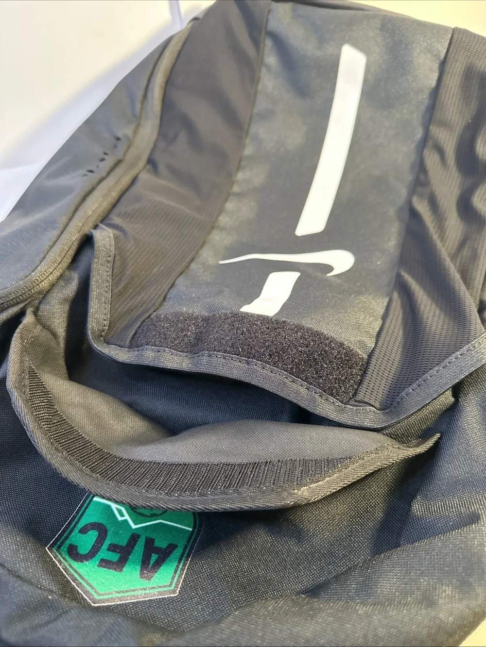 Nike Black Backpack with Green AFC Crest and White Accents